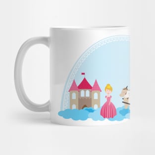 Unicorn and princess 2 Mug